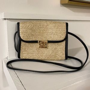 Small Rattan Crossbody Purse